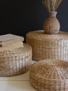 Set of 3 Tabletop Seagrass Risers - Chapin Furniture