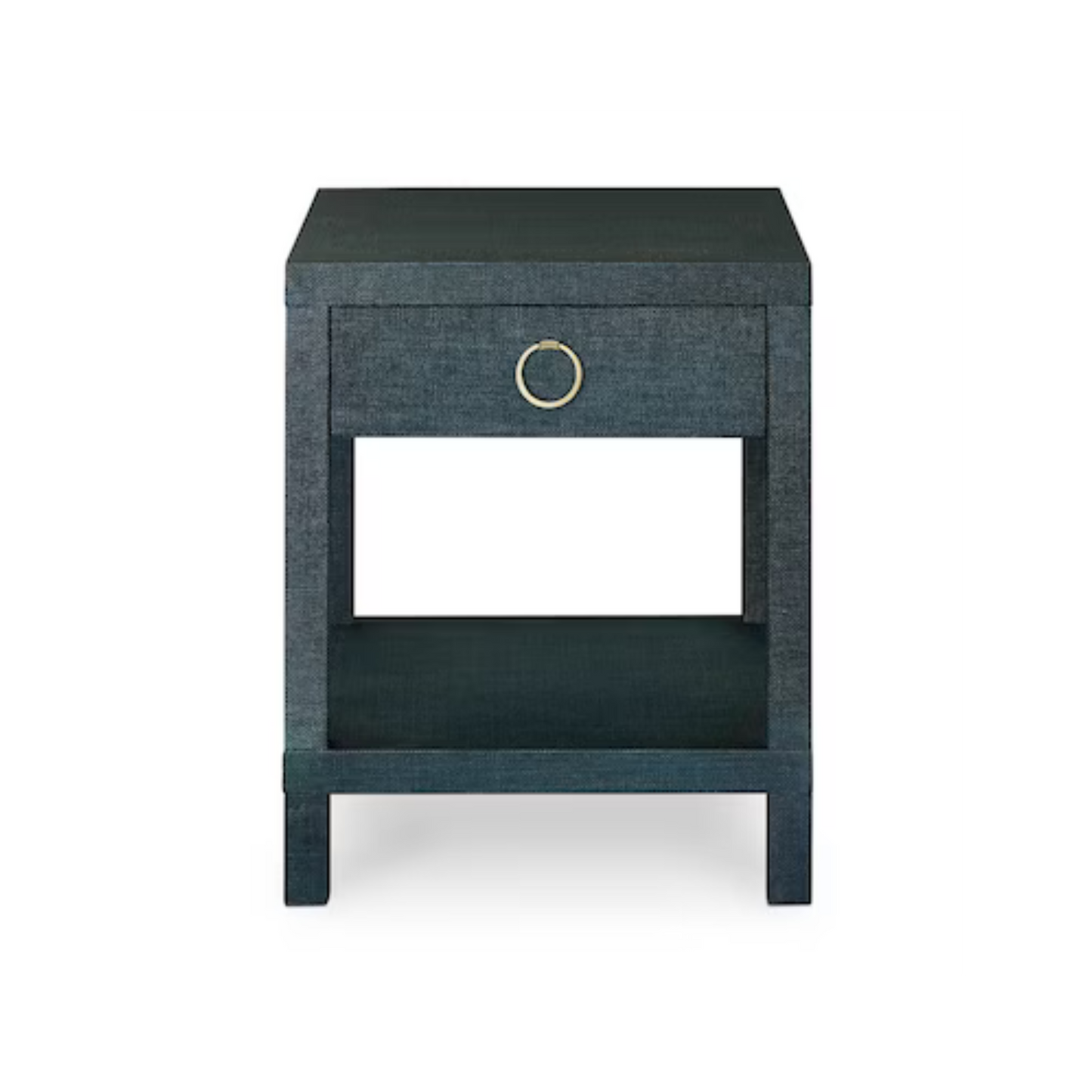 Ventura Raffia End Table - Pacific Blue - Chapin Furniture
