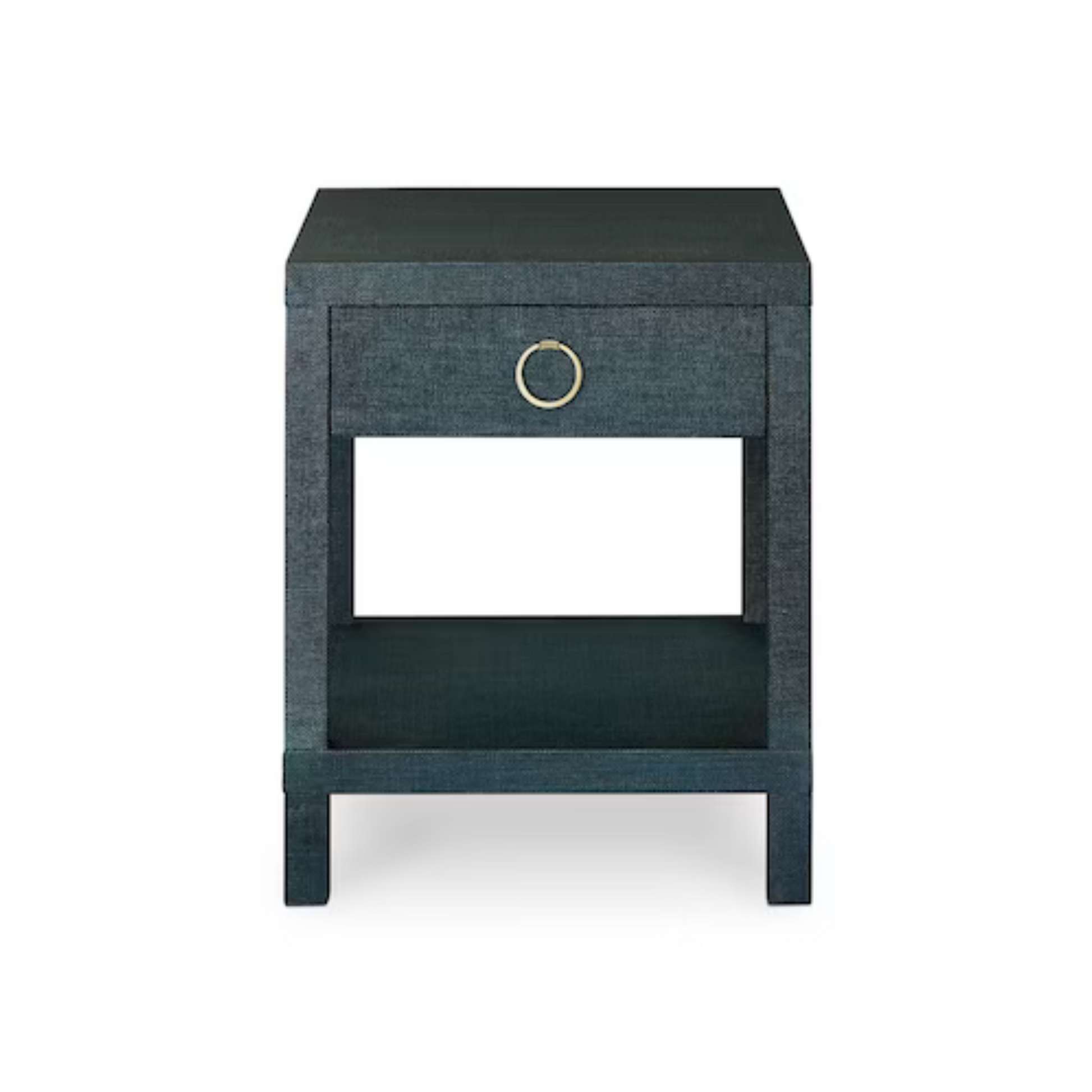 Ventura Raffia End Table - Pacific Blue - Chapin Furniture