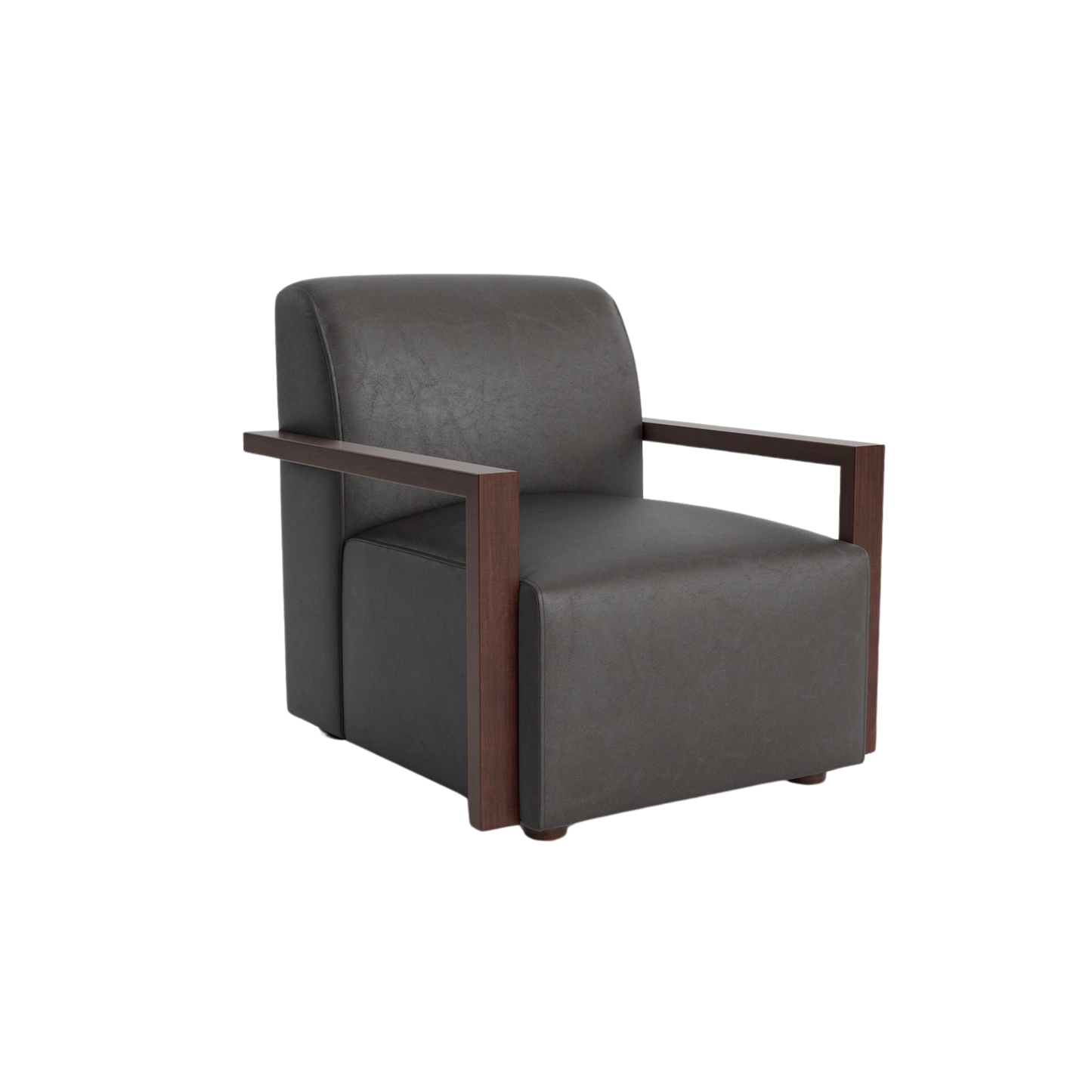 Creswell Leather Accent Chair - Custom - Chapin Furniture