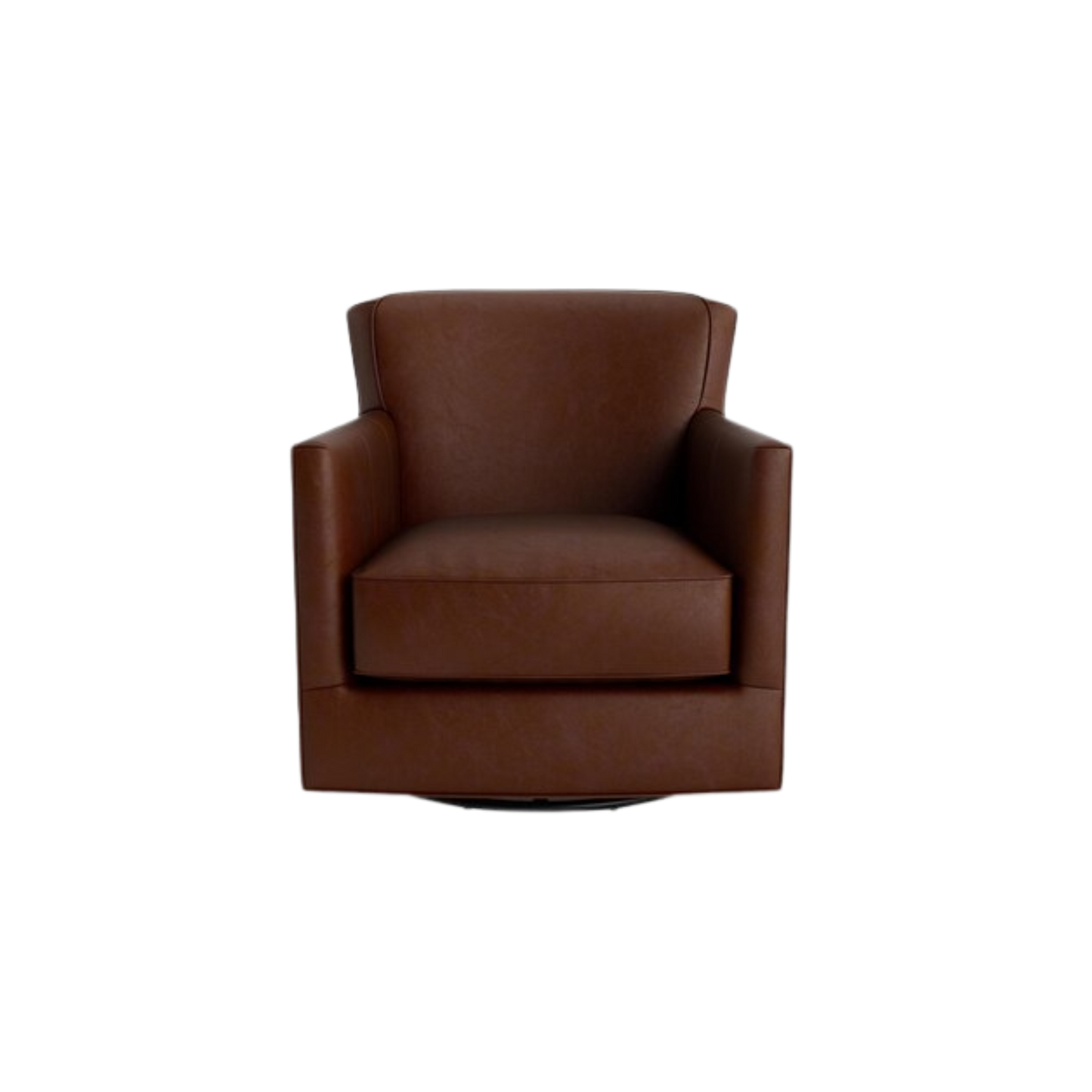 New American Living Leather Thin Track Arm Swivel Chair - Custom - Chapin Furniture