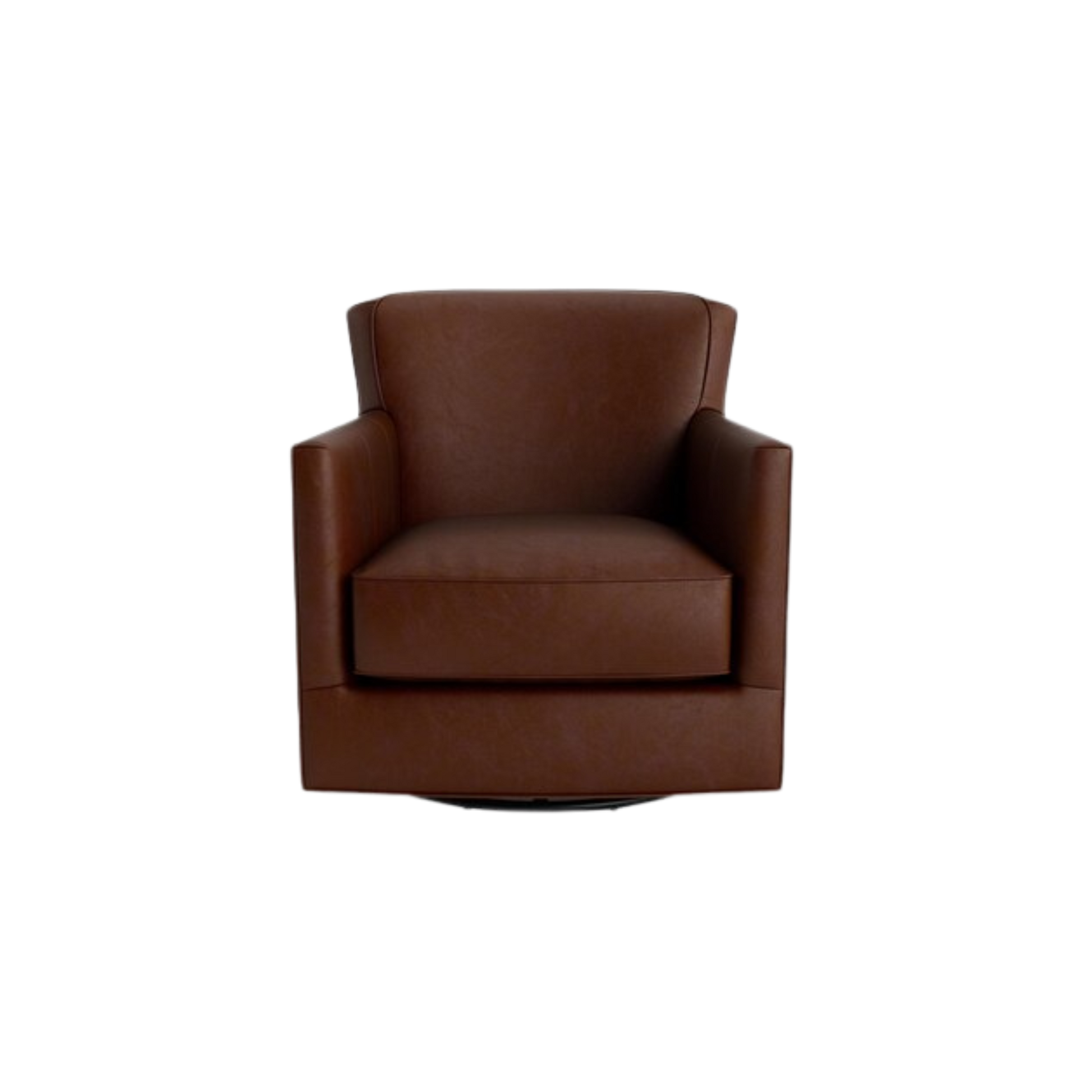 New American Living Leather Thin Track Arm Swivel Chair - Custom - Chapin Furniture