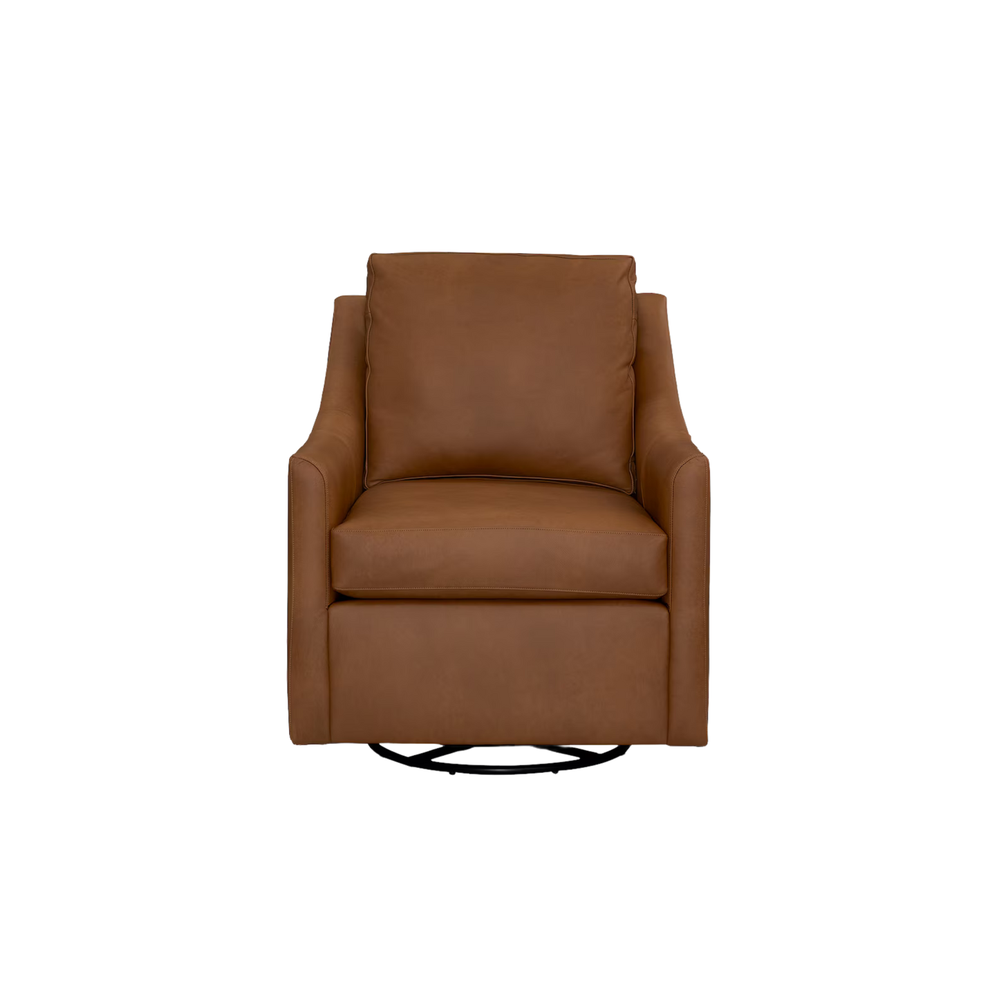 Sloan Leather Slope Arm Swivel Glider Chair - Custom - Chapin Furniture