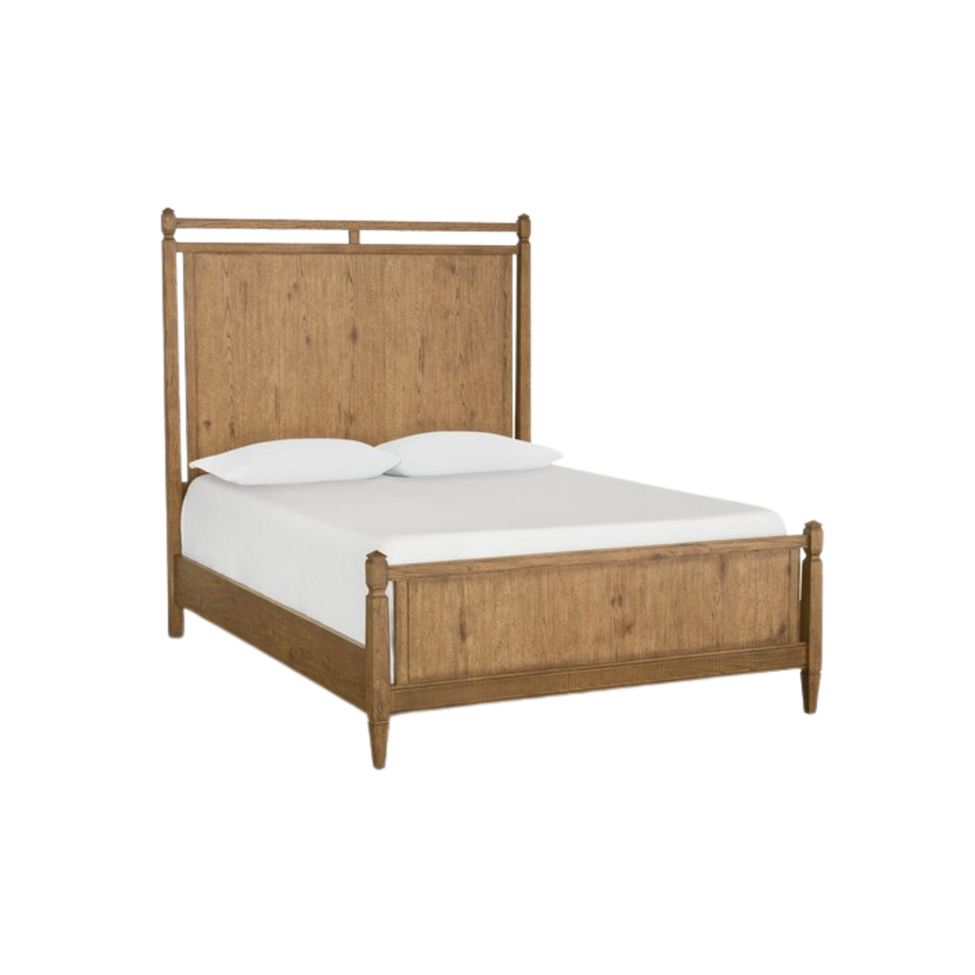 Surry Panel Bed Flaxen Oak - Queen - Chapin Furniture