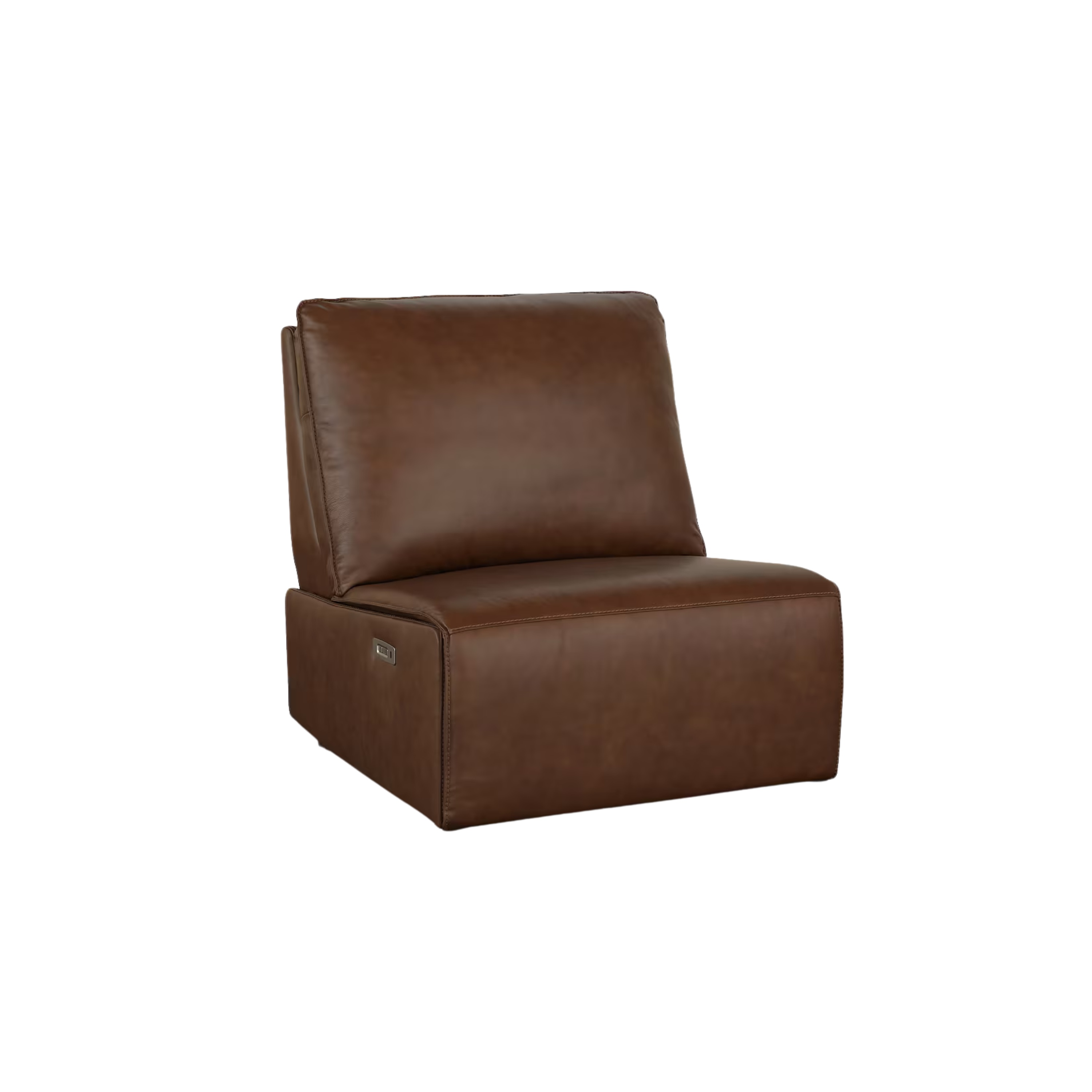 Everett Leather Armless Zero Gravity Power Recliner - Thumbnail 4