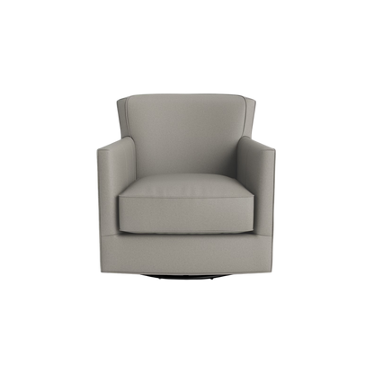 New American Living Leather Thin Track Arm Swivel Glider Chair - Custom - Chapin Furniture