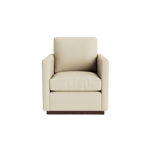 Myles Leather Thin Track Arm Swivel Chair - Custom - Chapin Furniture