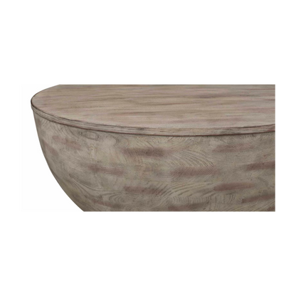 Tahiti Drum Cocktail Table - Copra White Gray - Chapin Furniture