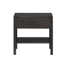 Benchmade Parkway Bedside Table - Cinder - Chapin Furniture