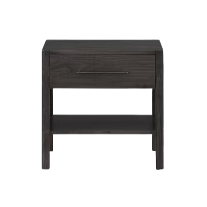 Benchmade Parkway Bedside Table - Cinder - Chapin Furniture
