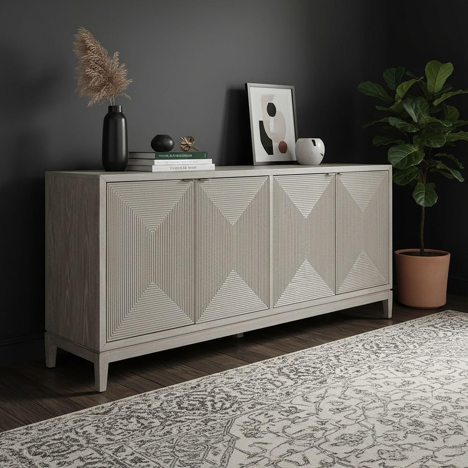 Kinsley 4 Door Accent Cabinet - Chapin Furniture