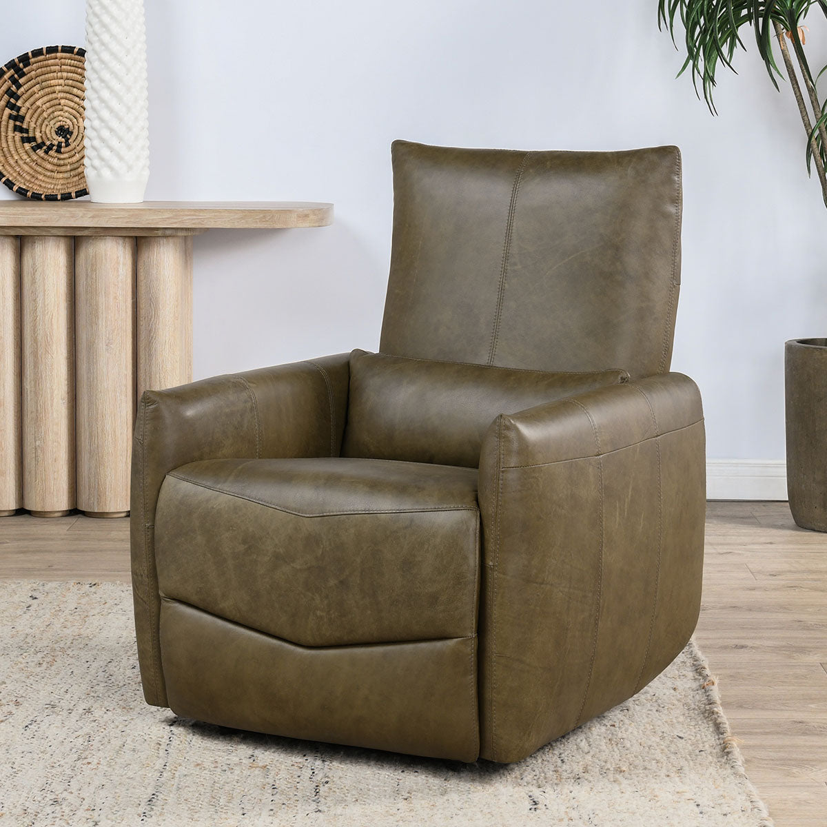 Thaya Power Recliner Chair - Earth Brown - Chapin Furniture