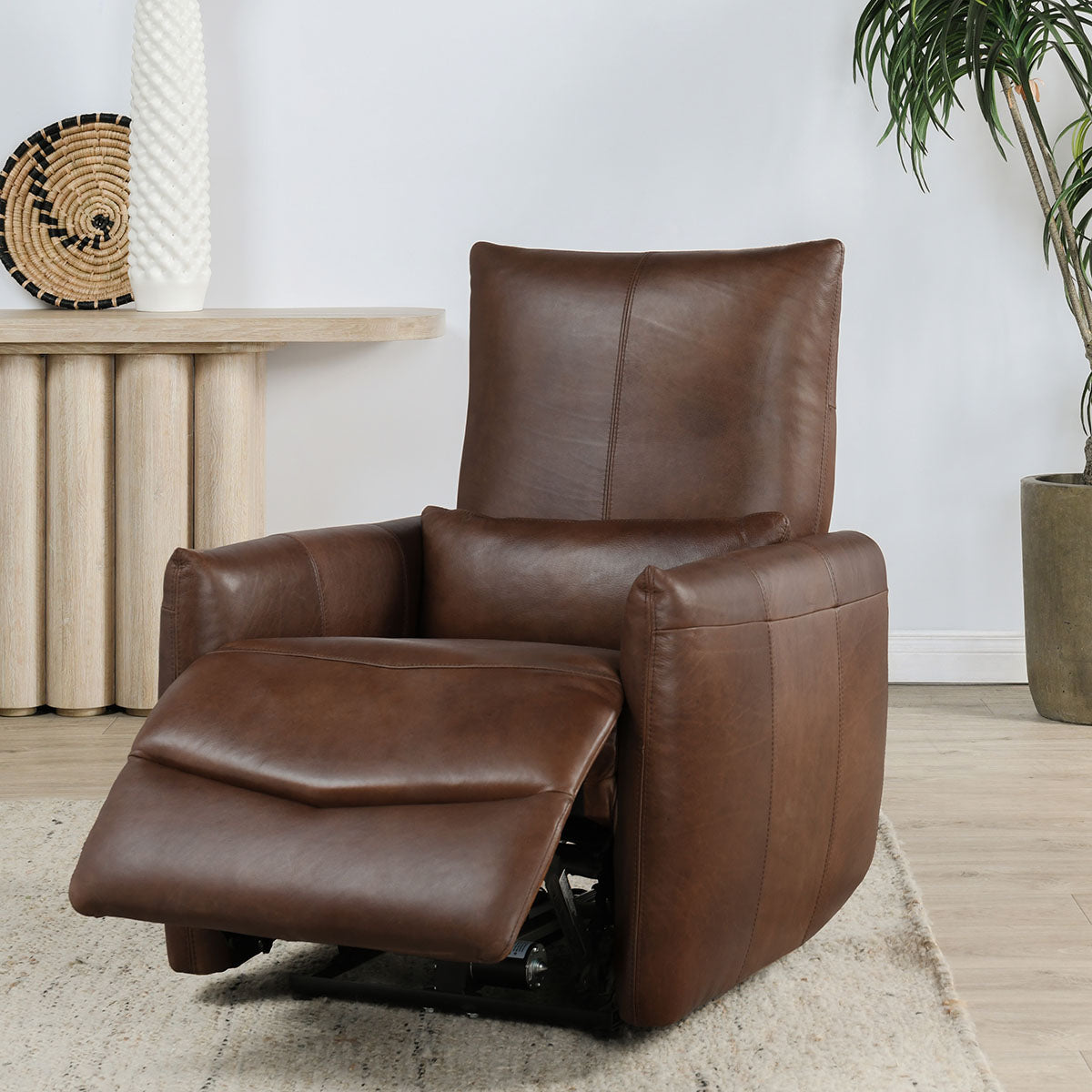 Thaya Power Recliner Chair - Antique Brown - Chapin Furniture