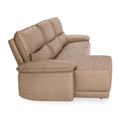 Branford Power Recliner Sectional w/LAF Chaise Camel - Chapin Furniture