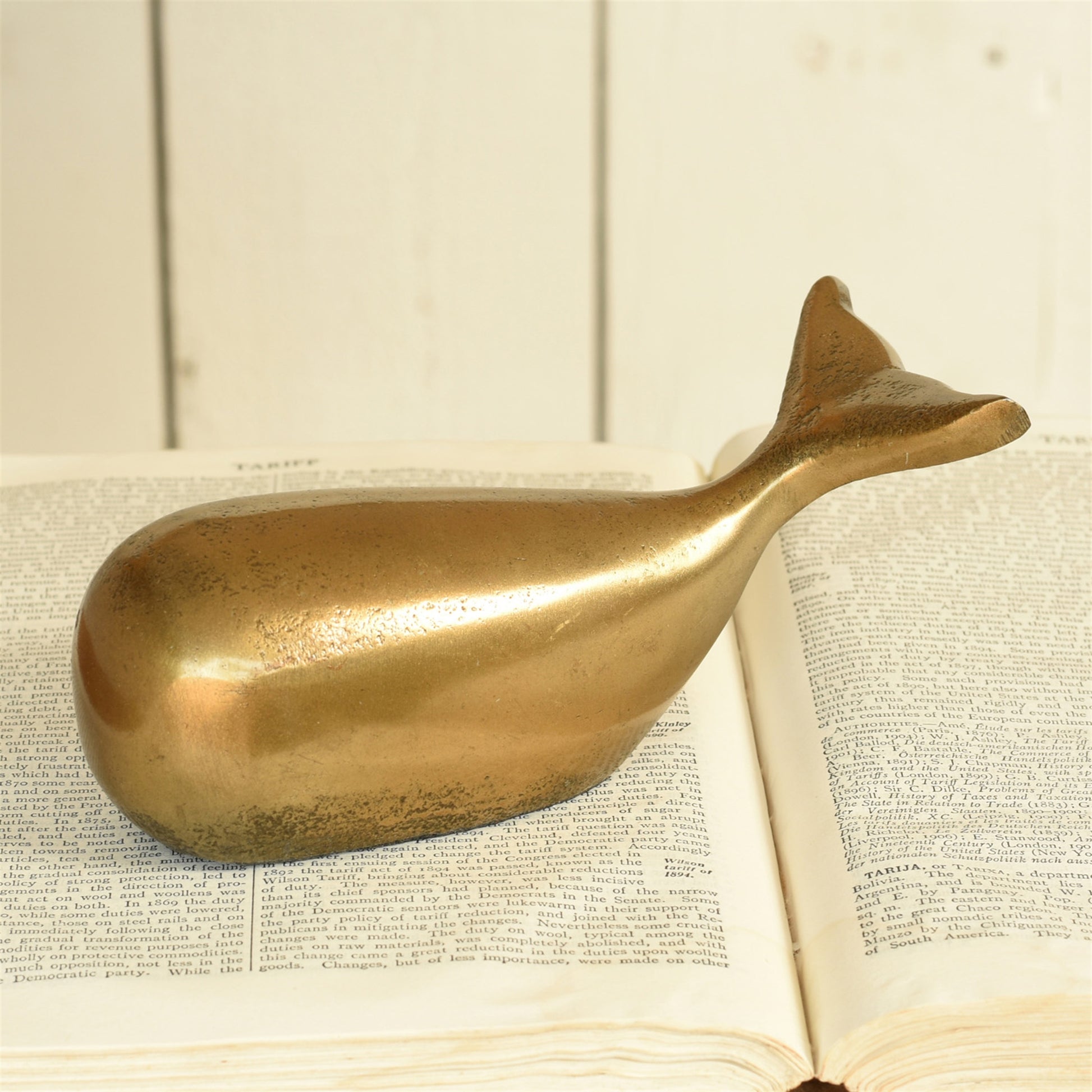 Melville Whale - Brass - Small - Chapin Furniture