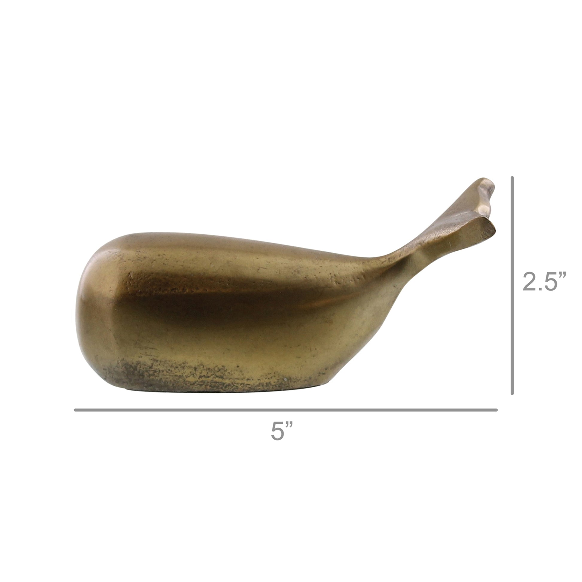 Melville Whale - Brass - Small - Chapin Furniture