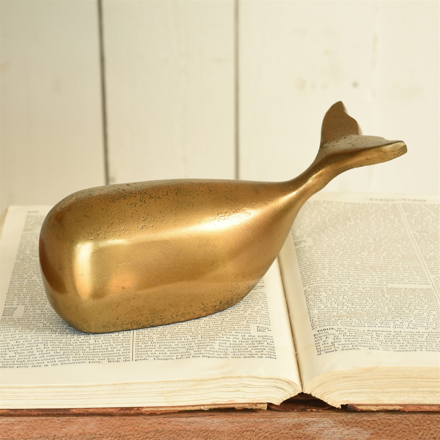 Melville Whale - Brass - Large - Chapin Furniture