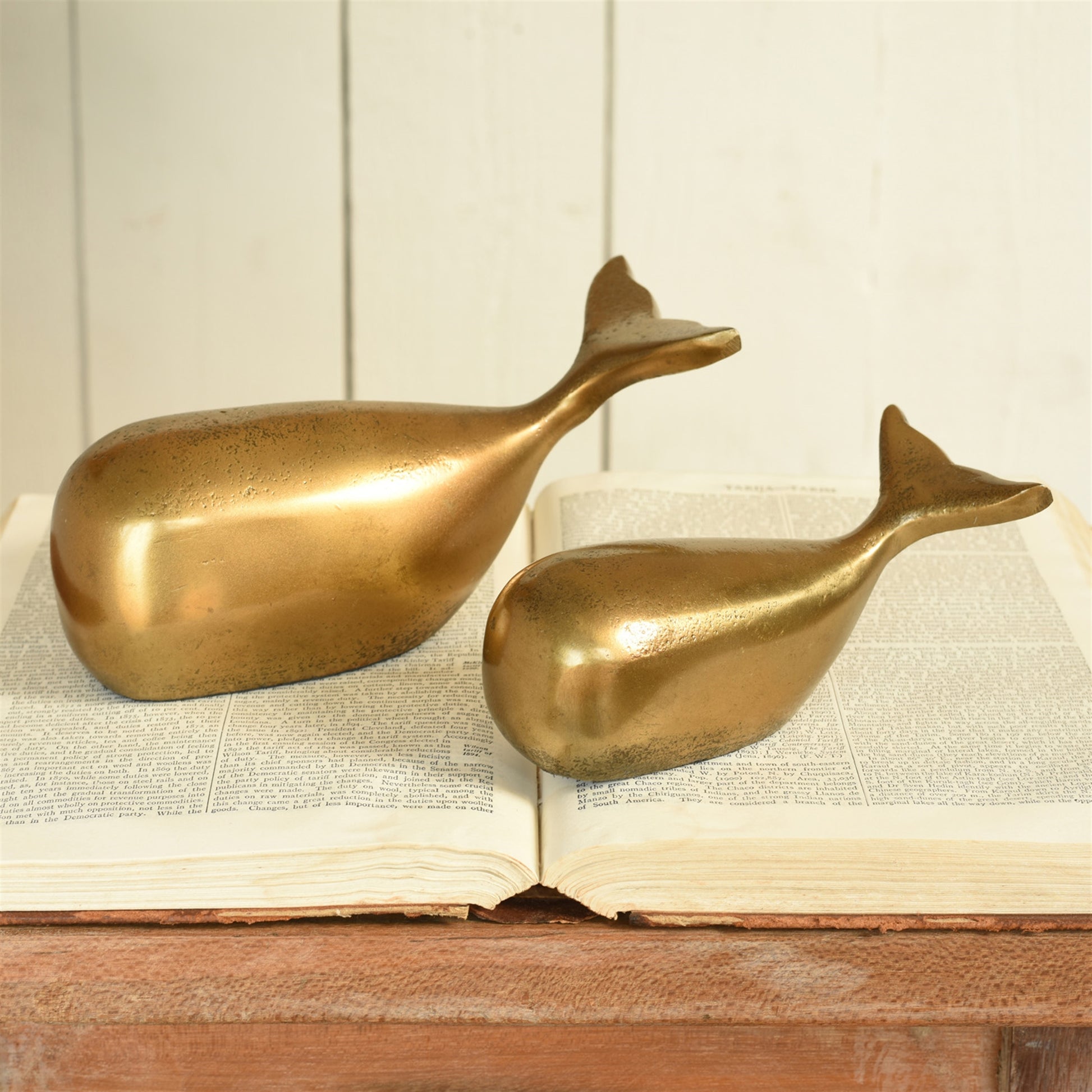 Melville Whale - Brass - Large - Chapin Furniture