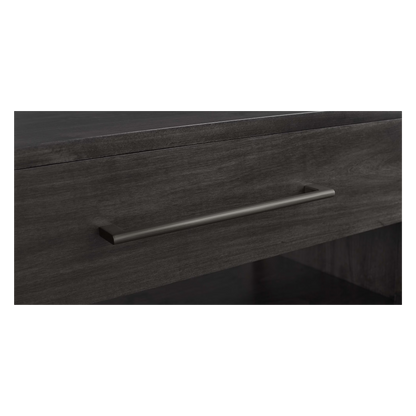 Benchmade Parkway Bedside Table - Cinder - Chapin Furniture
