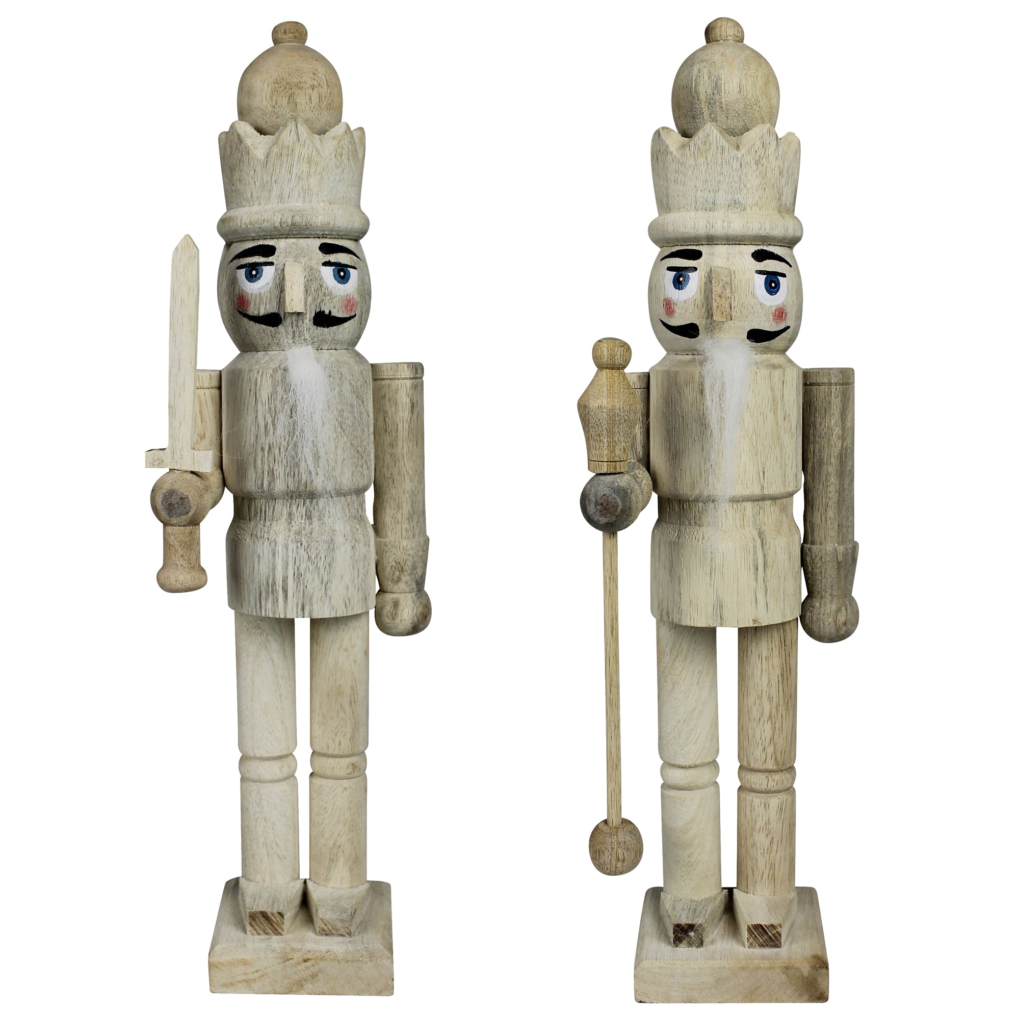 Set of 2 Wood Nutcrackers