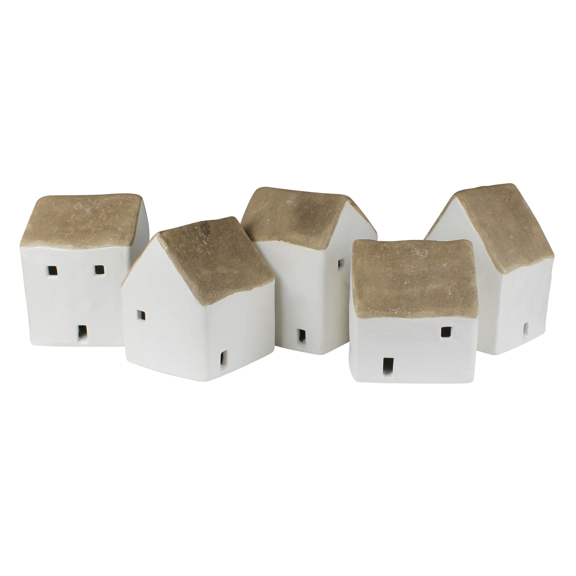 Ceramic Cottages - Set of 5