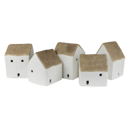 Ceramic Cottages - Set of 5 - Chapin Furniture