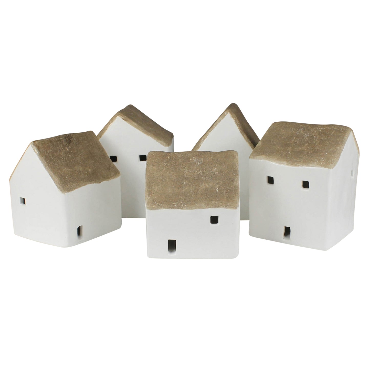 Ceramic Cottages - Set of 5 - Chapin Furniture