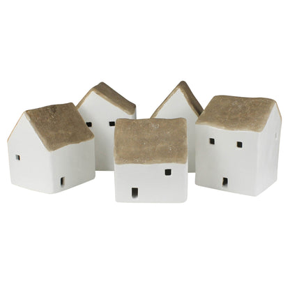 Ceramic Cottages - Set of 5 - Chapin Furniture