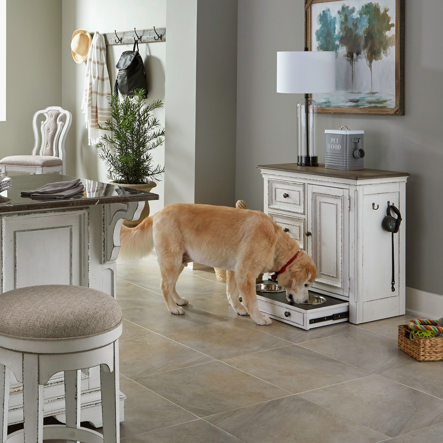 Magnolia Home Pet Feeder Cabinet - Chapin Furniture