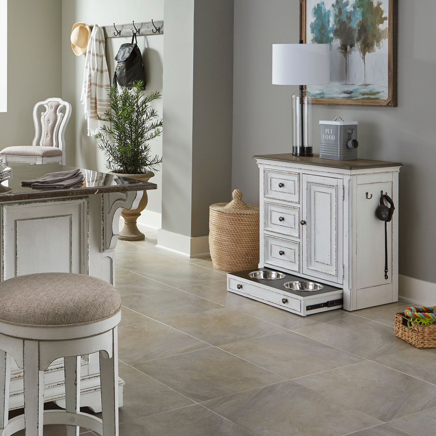 Magnolia Home Pet Feeder Cabinet - Chapin Furniture