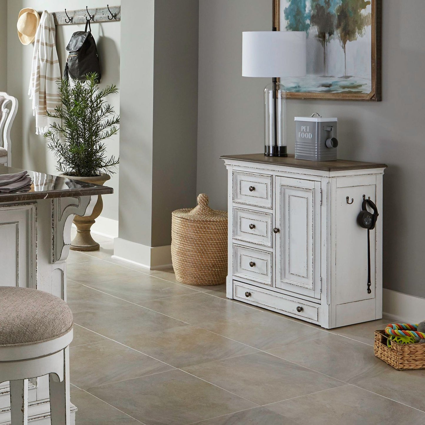 Magnolia Home Pet Feeder Cabinet - Chapin Furniture