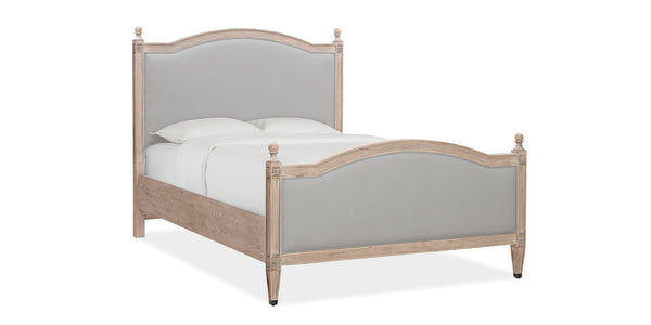 Charlotte Upholstered Bed With Footboard- Washed Elm - Chapin Furniture