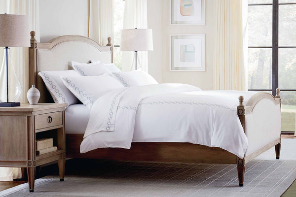 Charlotte Upholstered Bed With Footboard- Washed Elm - Chapin Furniture