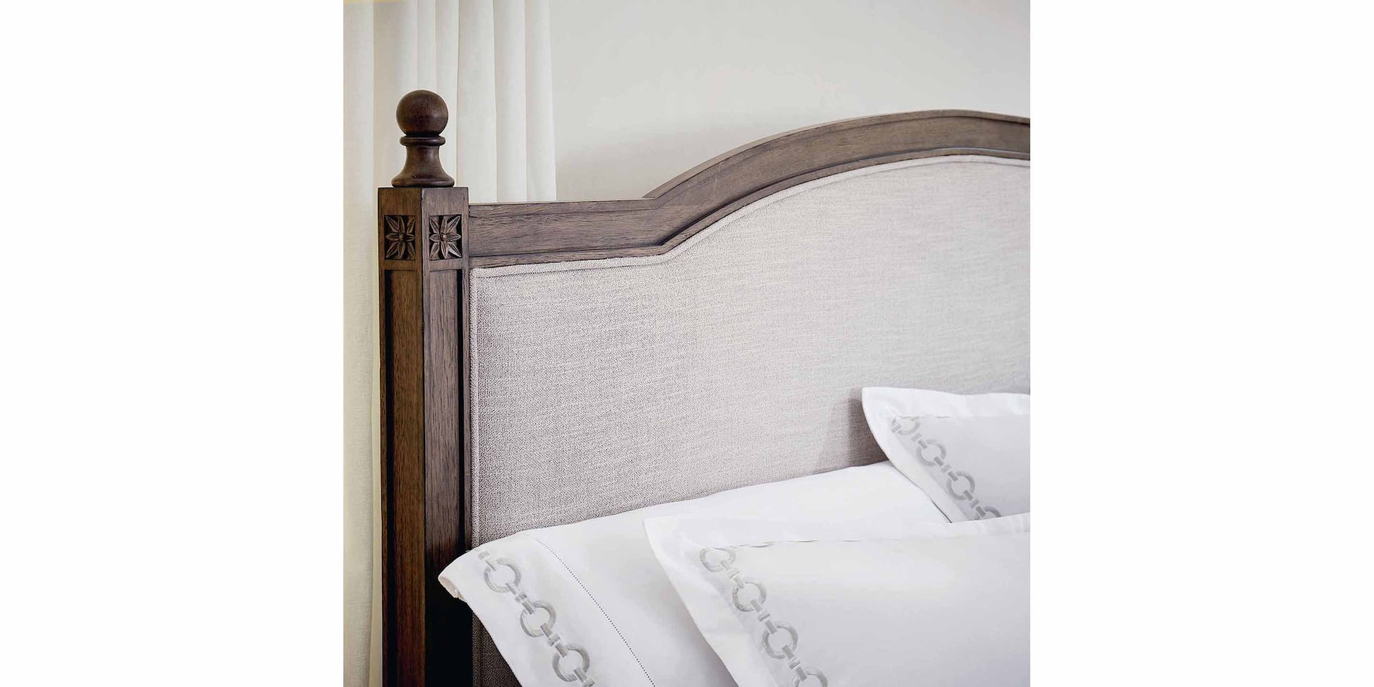 Charlotte Upholstered Bed With Footboard- Tavern - Chapin Furniture