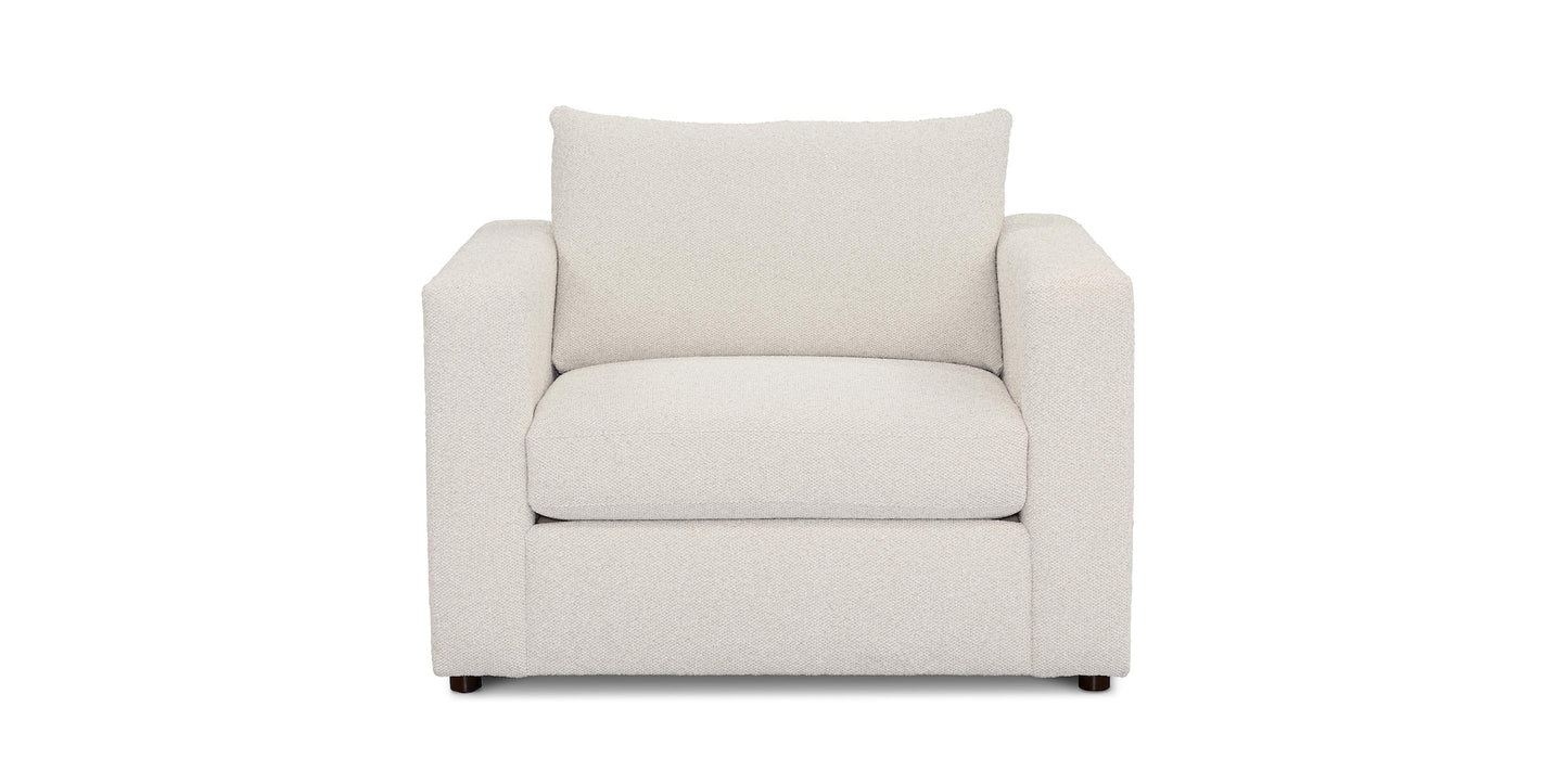 Beckham Wide Track Arm Chair-Cotton - Chapin Furniture