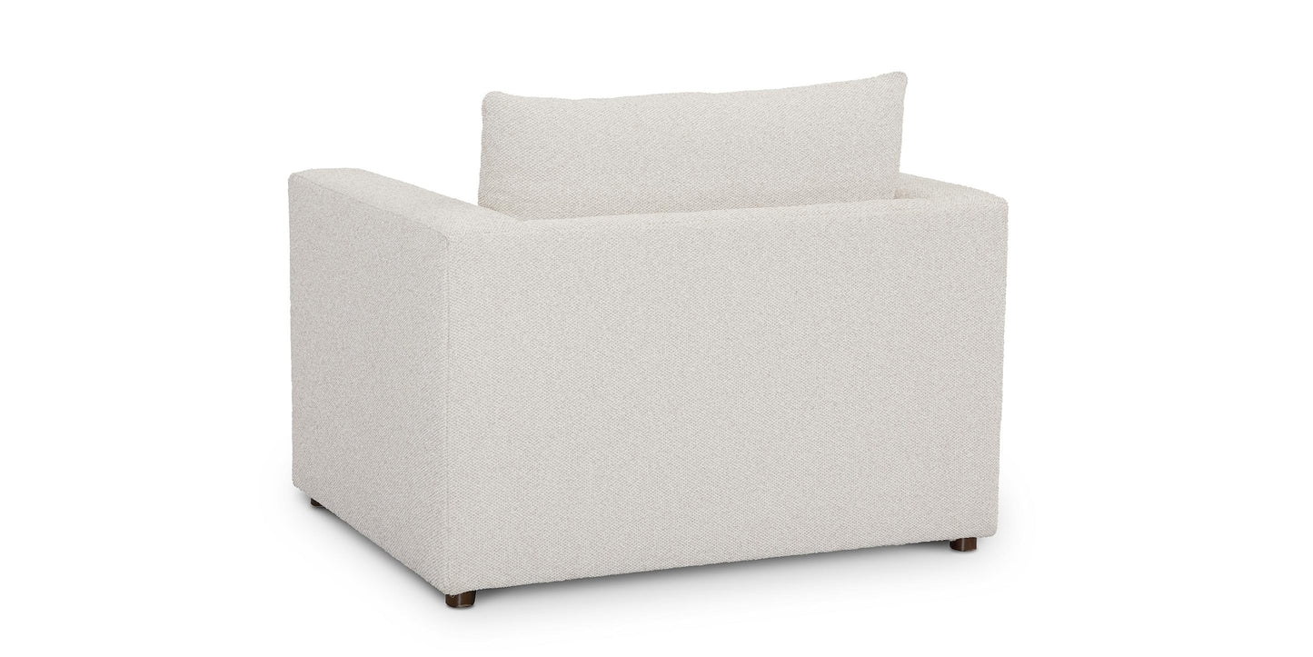Beckham Wide Track Arm Chair-Linen - Chapin Furniture