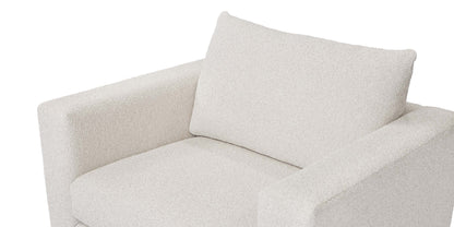 Beckham Wide Track Arm Chair-Linen - Chapin Furniture