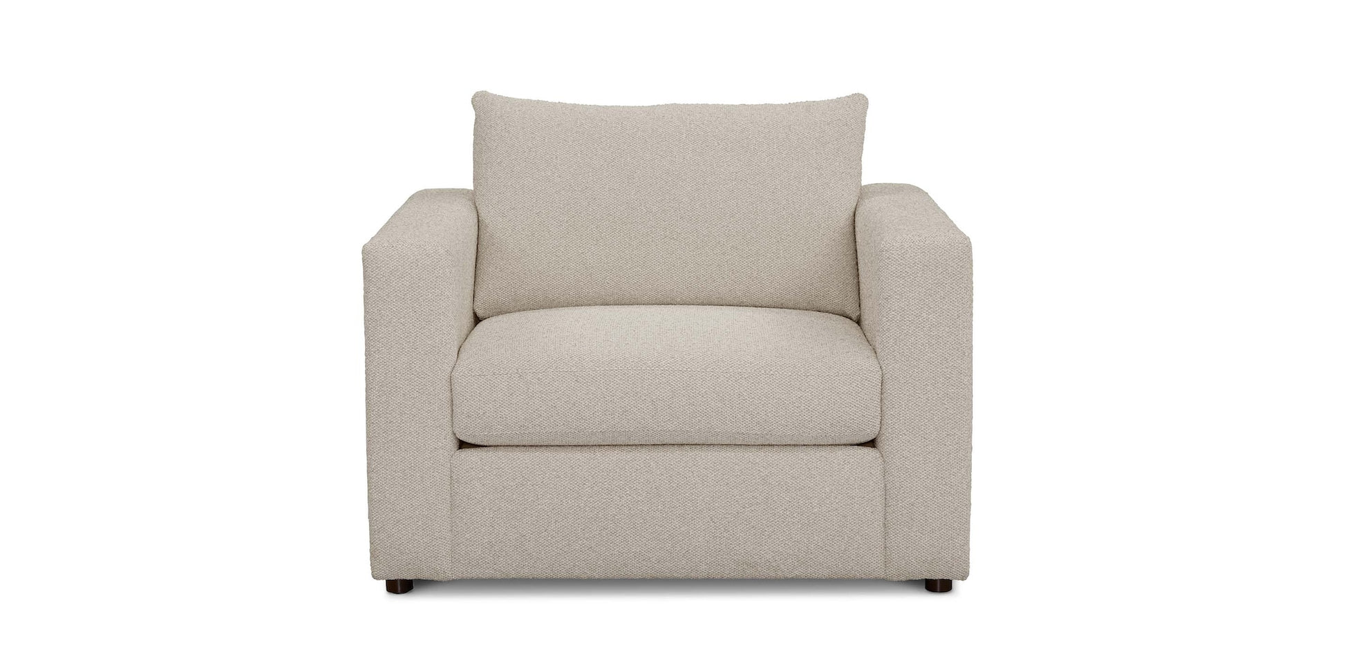 Beckham Wide Track Arm Chair-Linen - Chapin Furniture