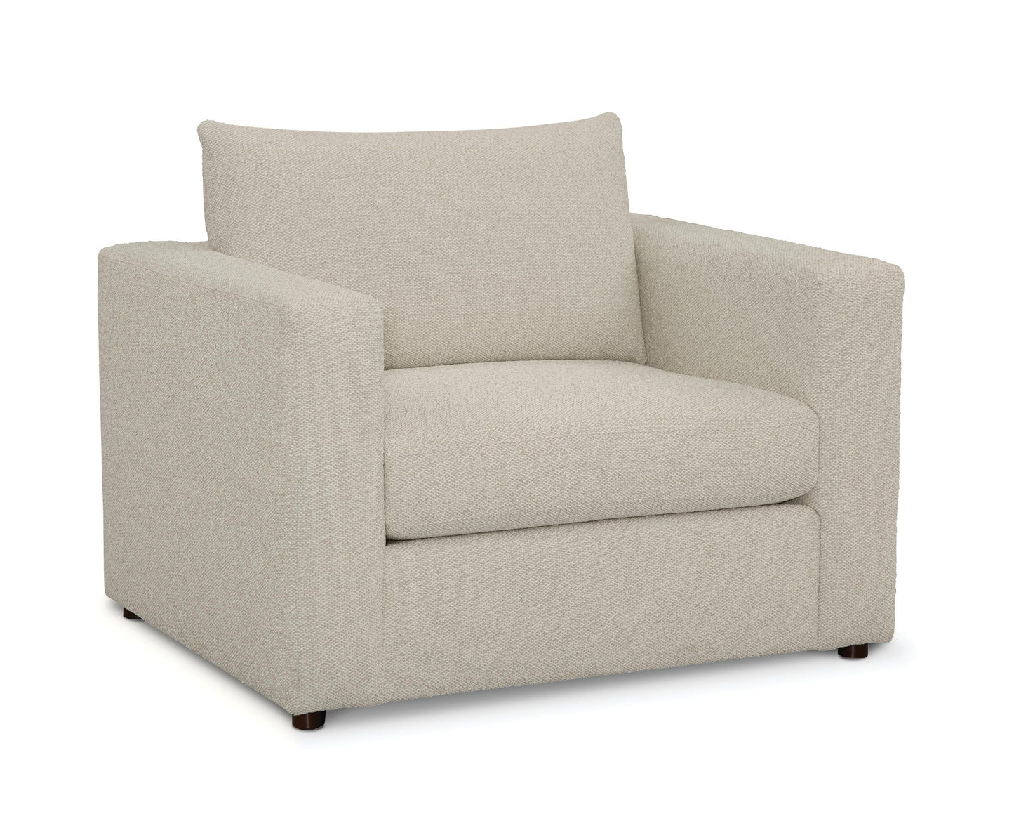 Beckham Wide Track Arm Chair-Linen - Chapin Furniture