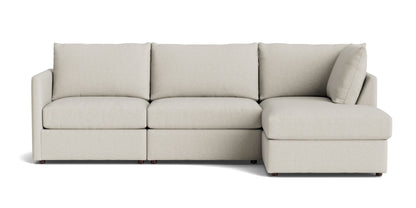 Beckham Thin Track Arm Modular Sofa with Ottoman - Chapin Furniture