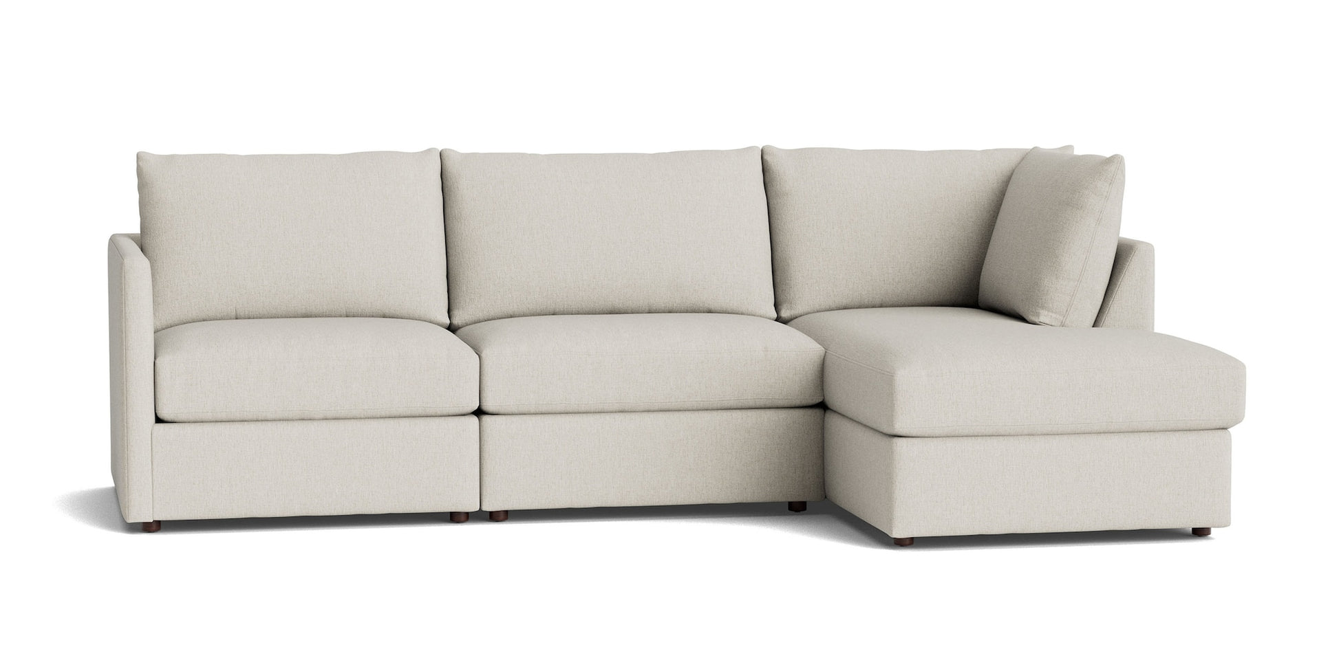 Beckham Thin Track Arm Modular Sofa with Ottoman - Chapin Furniture