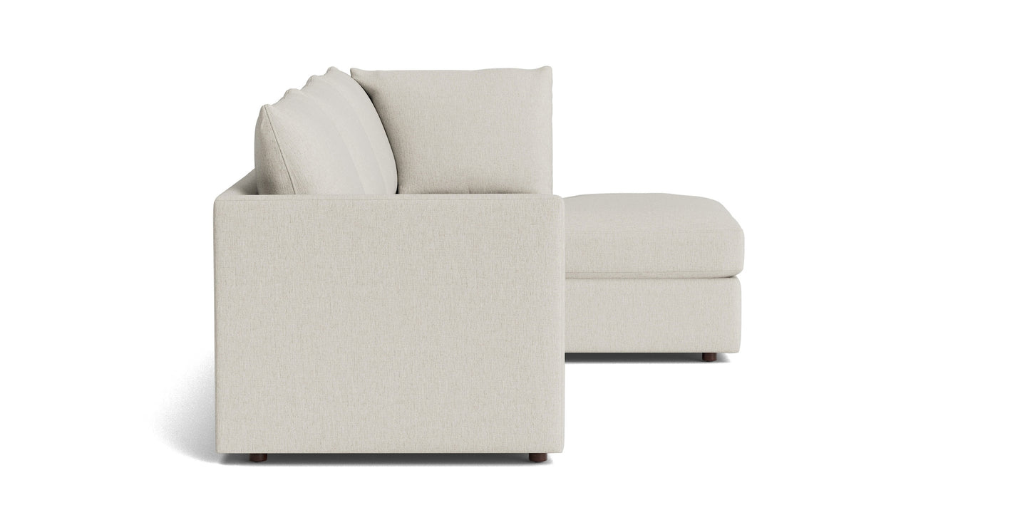 Beckham Thin Track Arm Modular Sofa with Ottoman - Chapin Furniture