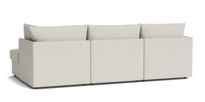 Beckham Thin Track Arm Modular Sofa with Ottoman - Chapin Furniture