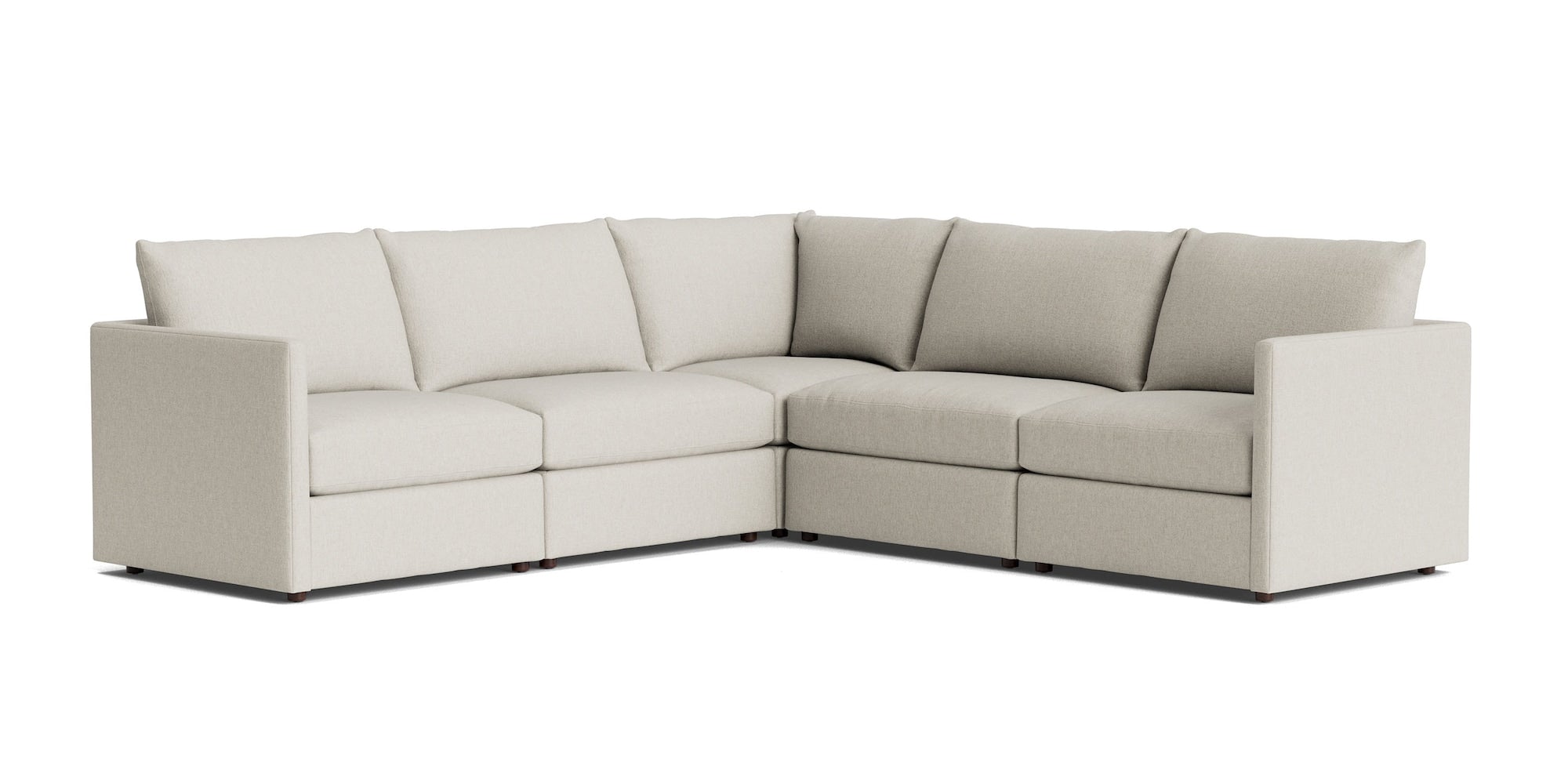 Beckham Thin Track 5 Piece L-Shaped Sectional
