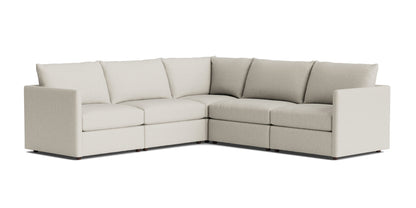 Beckham Thin Track 5 Piece L-Shaped Sectional - Chapin Furniture
