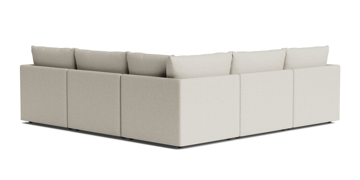 Beckham Thin Track 5 Piece L-Shaped Sectional - Chapin Furniture