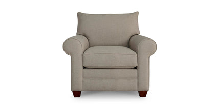 Alexander Roll Arm Chair- Fog - Chapin Furniture