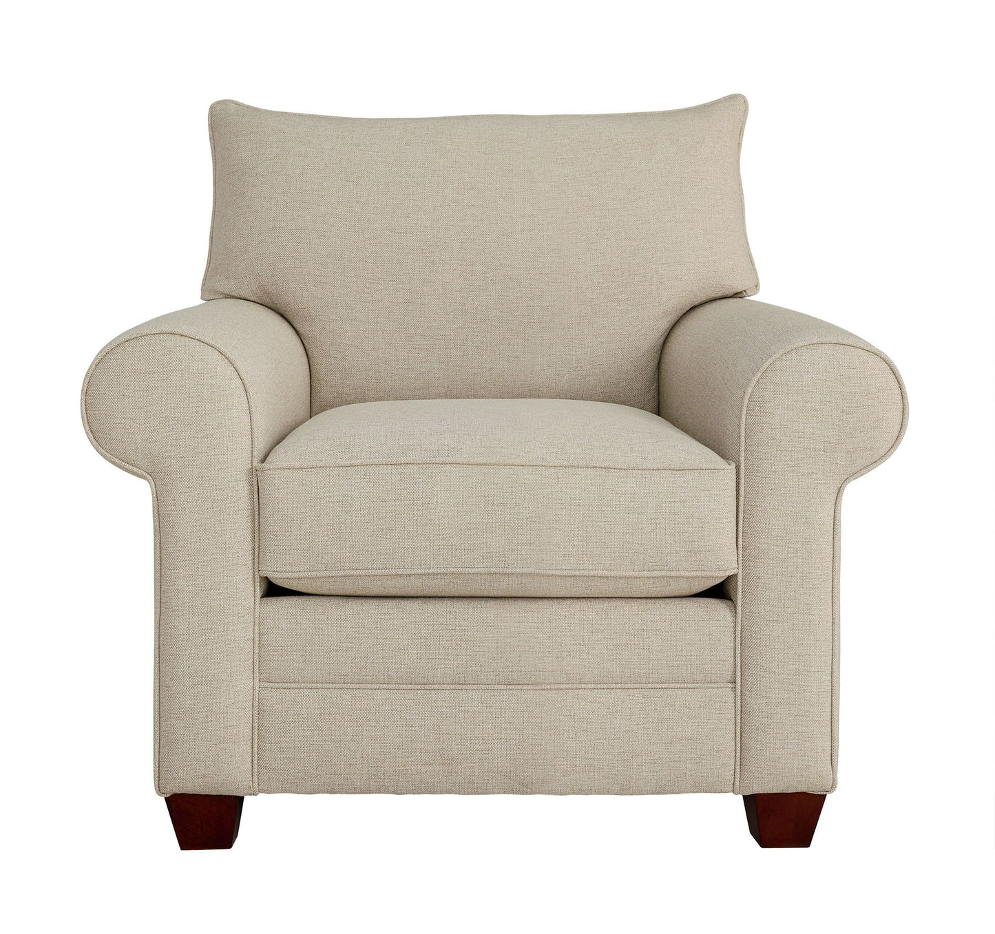 Alexander Roll Arm Chair- Straw - Chapin Furniture