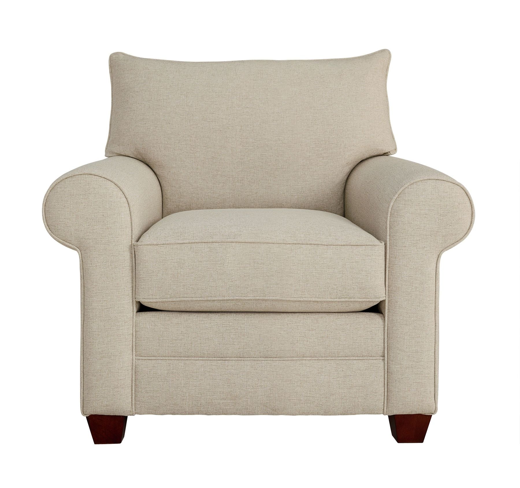 Alexander Roll Arm Chair- Straw - Chapin Furniture