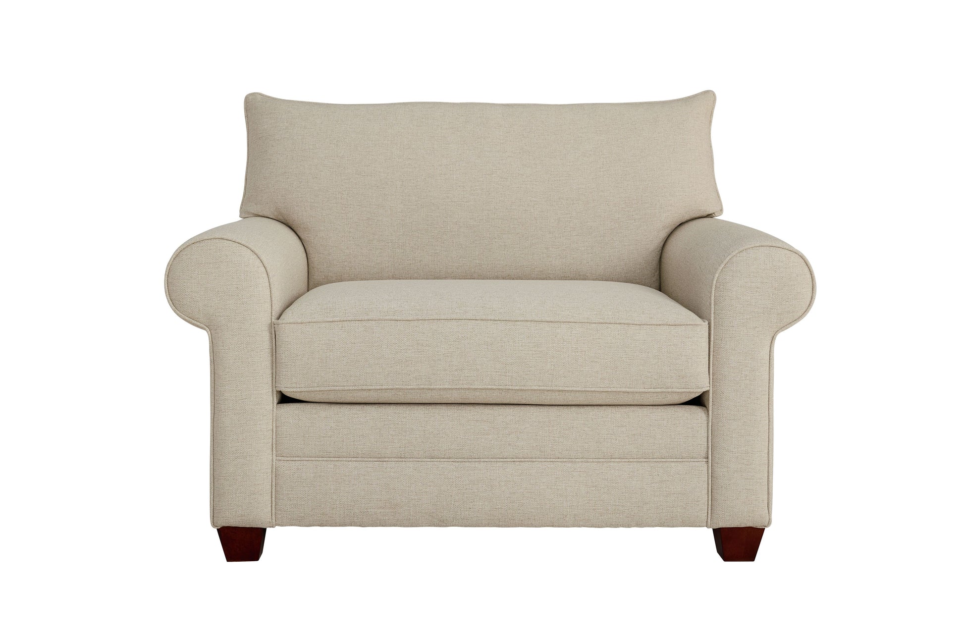 Alexander Roll Arm Chair and a Half- Straw - Chapin Furniture